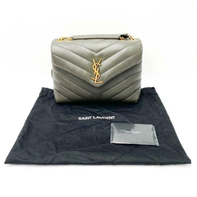 Saint Laurent Monogram Loulou Small Faggio Brown Leather Shoulder Bag - image 3