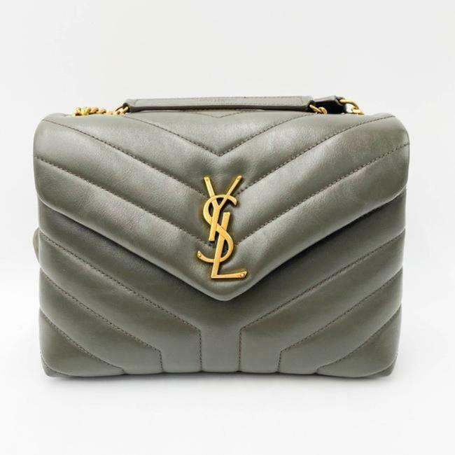 Saint Laurent Monogram Loulou Small Faggio Brown Leather Shoulder Bag - image 4