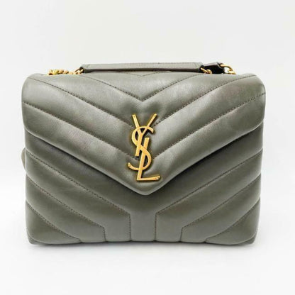 Saint Laurent Monogram Loulou Small Faggio Brown Leather Shoulder Bag - image 4