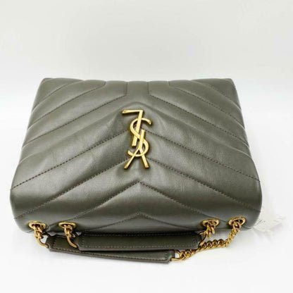 Saint Laurent Monogram Loulou Small Faggio Brown Leather Shoulder Bag - image 6