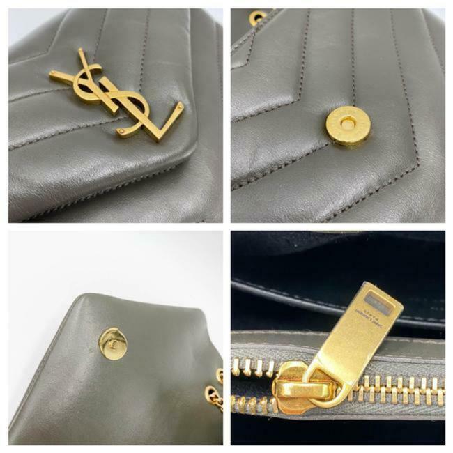 Saint Laurent Monogram Loulou Small Faggio Brown Leather Shoulder Bag - image 10