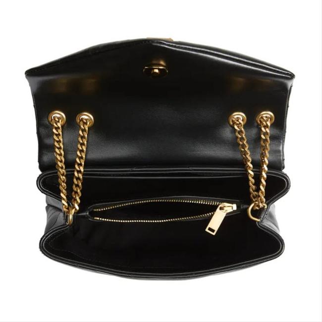 Saint Laurent Monogram Loulou Small Gold Ghw Black Leather Shoulder Bag - image 3