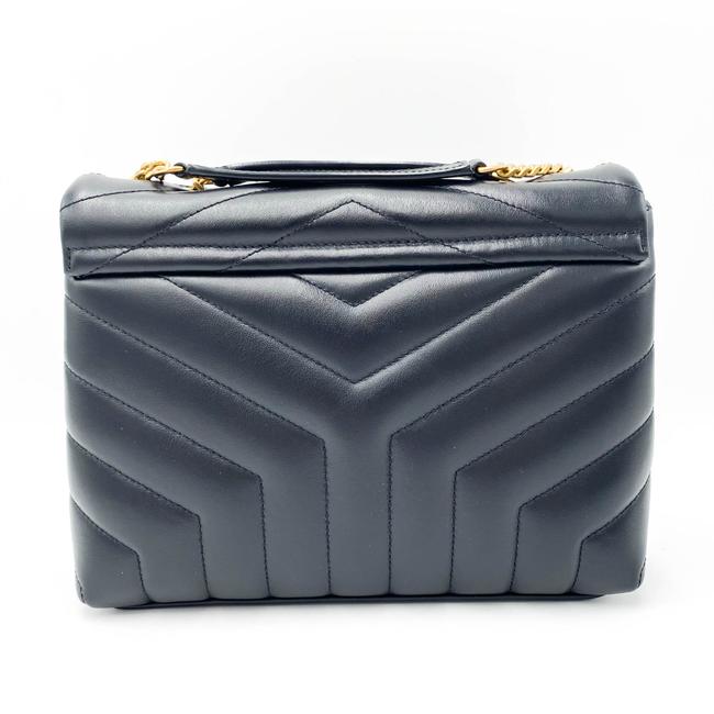 Saint Laurent Monogram Loulou Small Gold Ghw Black Leather Shoulder Bag - image 6