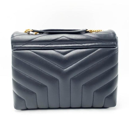 Saint Laurent Monogram Loulou Small Gold Ghw Black Leather Shoulder Bag - image 6