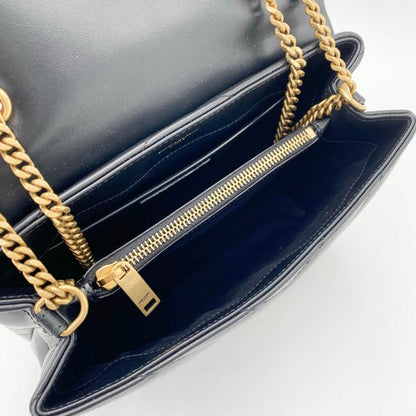 Saint Laurent Monogram Loulou Small Gold Ghw Black Leather Shoulder Bag - image 10