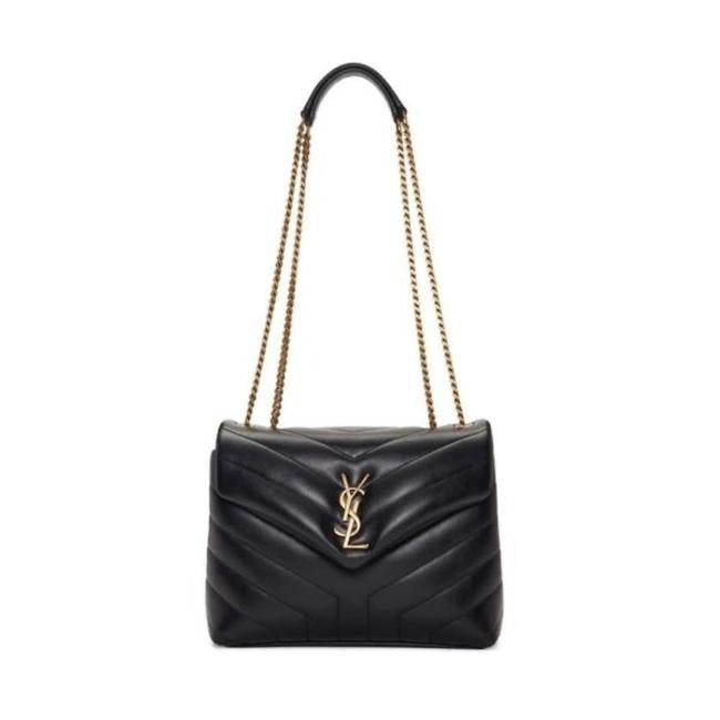 Saint Laurent Monogram Loulou Small Monogram 2020 Black Leather Shoulder Bag - photo 1