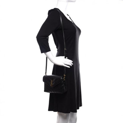 Saint Laurent Monogram Loulou Toy Quilted Black Cross Body Bag - photo 2