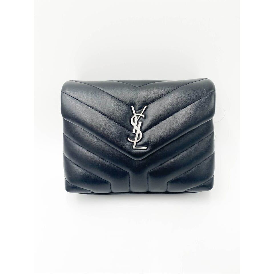 Saint Laurent Monogram Loulou Toy Silver Hardware Black Leather Shoulder Bag - photo 3