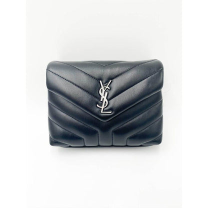 Saint Laurent Monogram Loulou Toy Silver Hardware Black Leather Shoulder Bag - photo 3