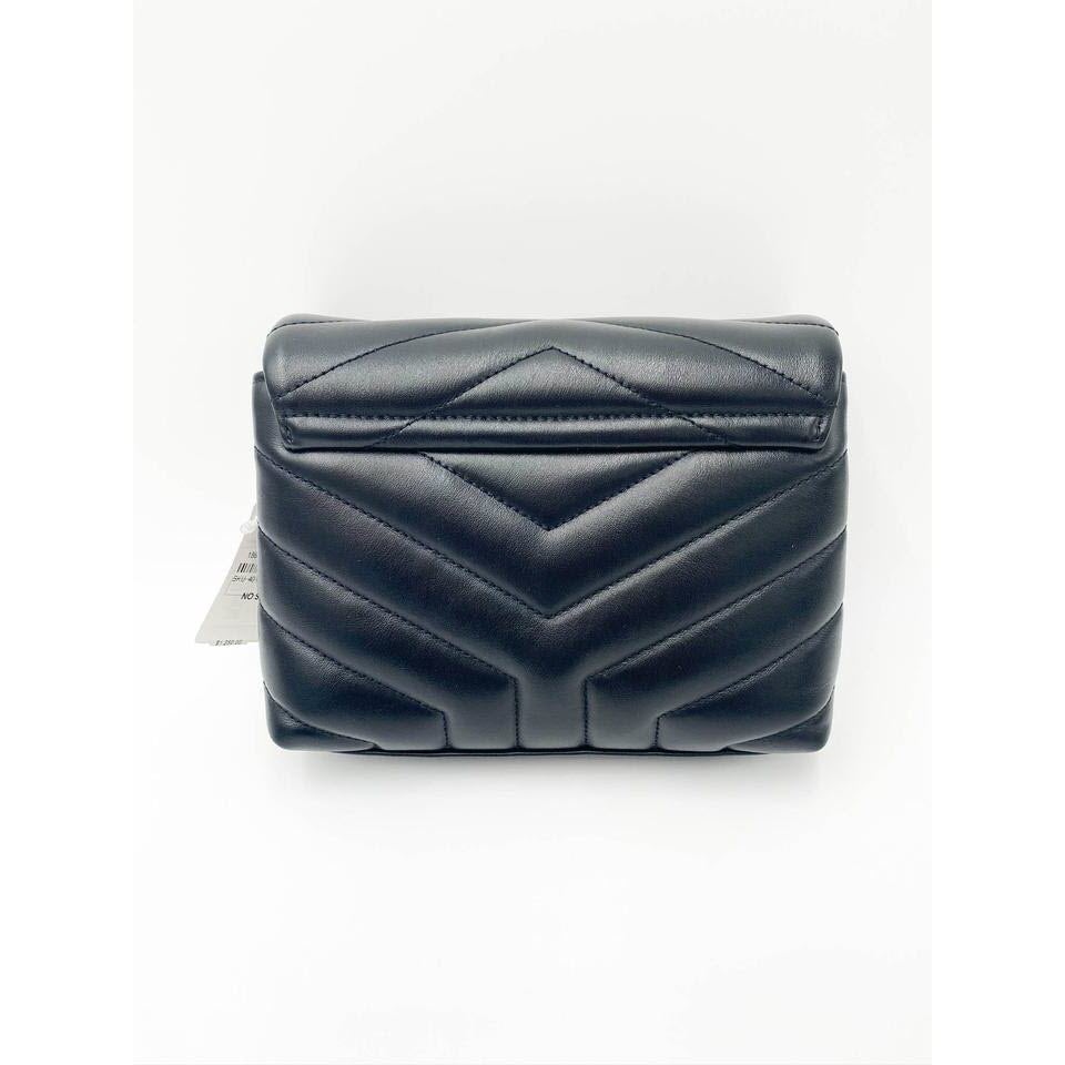 Saint Laurent Monogram Loulou Toy Silver Hardware Black Leather Shoulder Bag - photo 4