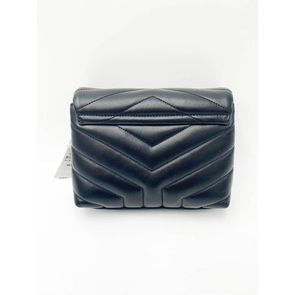 Saint Laurent Monogram Loulou Toy Silver Hardware Black Leather Shoulder Bag - photo 4