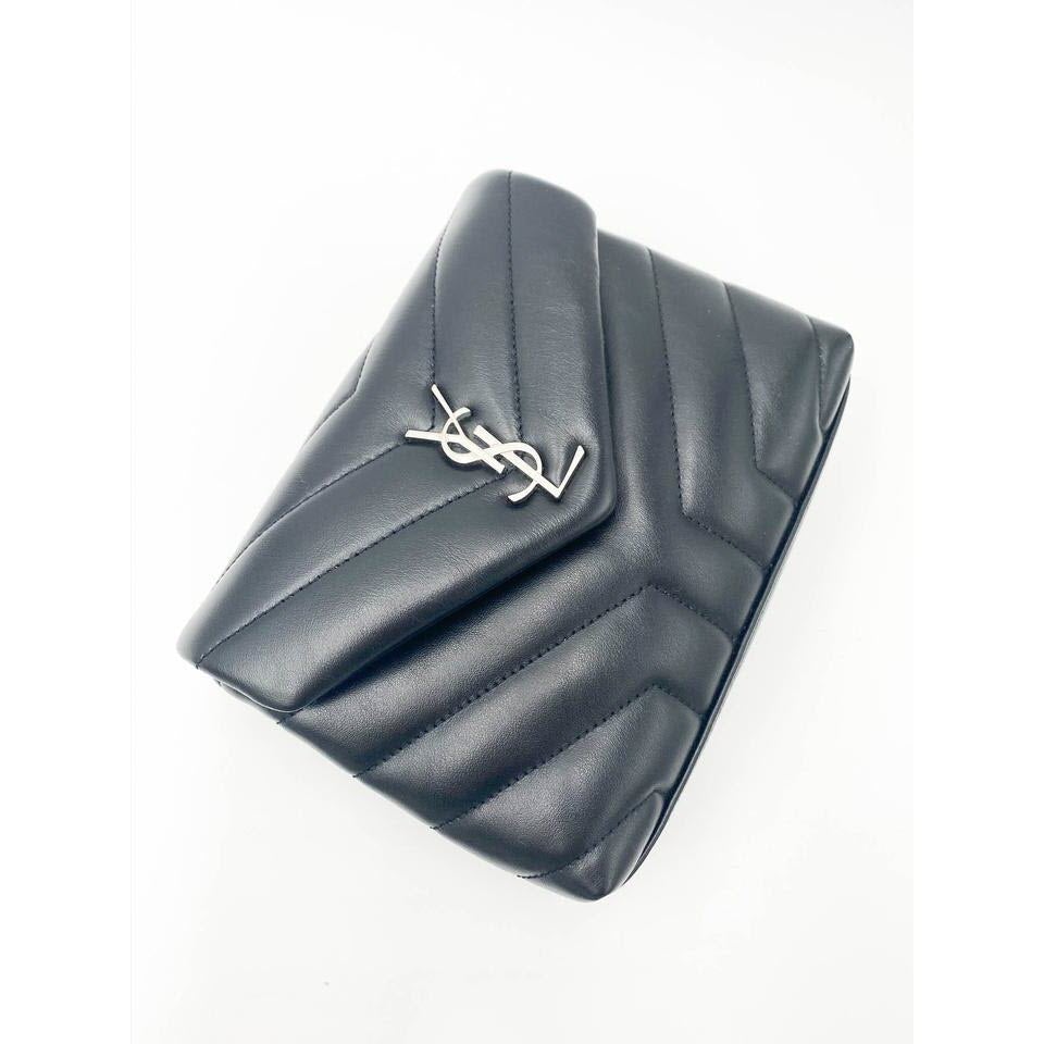 Saint Laurent Monogram Loulou Toy Silver Hardware Black Leather Shoulder Bag - photo 6