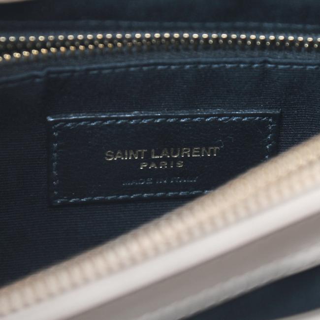 Saint Laurent Monogram Loulou Y Quilted Medium Chain Nude Powder Beige Calfskin Leather Satchel - image 10