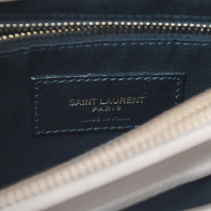 Saint Laurent Monogram Loulou Y Quilted Medium Chain Nude Powder Beige Calfskin Leather Satchel - image 10