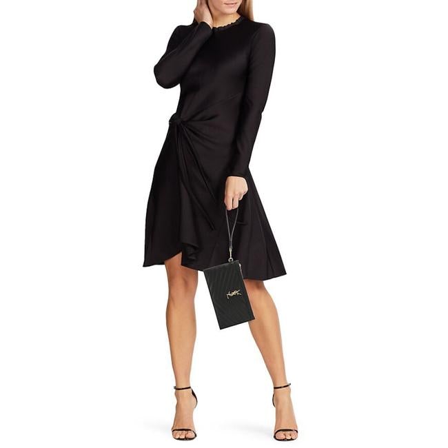 Saint Laurent Monogram Matelasse Pouch Black Leather Clutch - image 2
