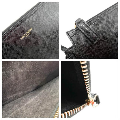 Saint Laurent Monogram Shopping Medium East/West Black Leather Tote - photo 11