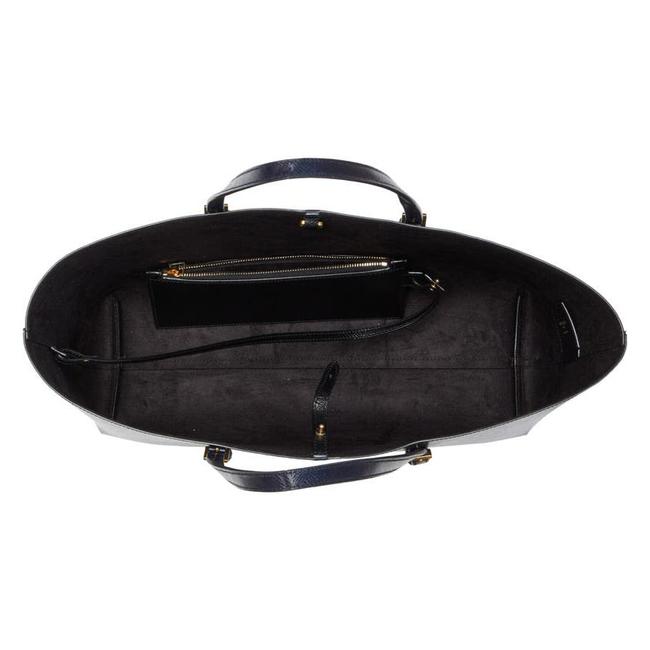 Saint Laurent Monogram Shopping Medium East/West Black Leather Tote - photo 3