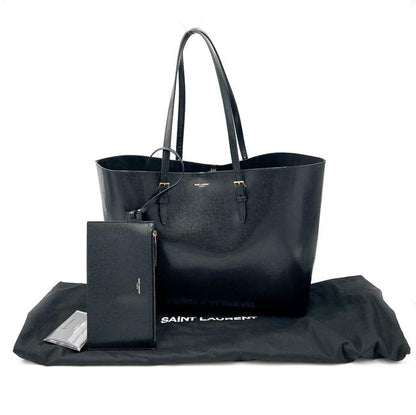Saint Laurent Monogram Shopping Medium East/West Black Leather Tote - photo 4