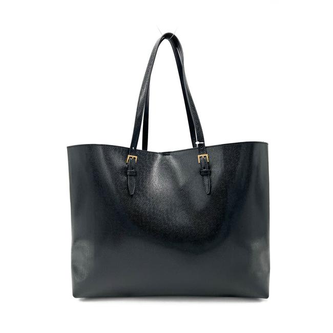 Saint Laurent Monogram Shopping Medium East/West Black Leather Tote - photo 7