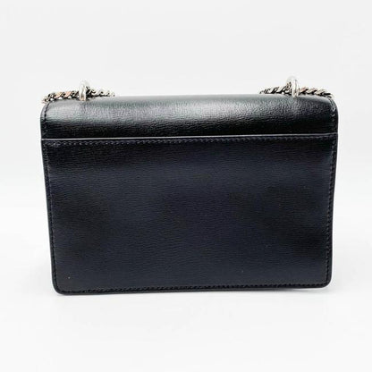 Saint Laurent Monogram Sunset Chain Wallet Black Calfskin Leather Shoulder Bag - image 5