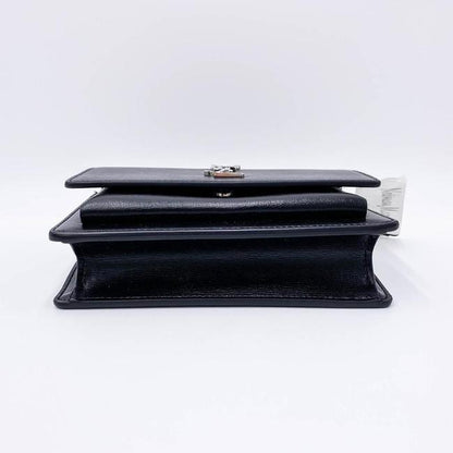 Saint Laurent Monogram Sunset Chain Wallet Black Calfskin Leather Shoulder Bag - image 6