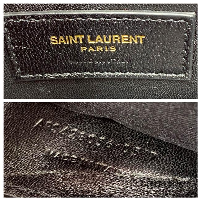 Saint Laurent Monogram Ysl Medium College Patchwork Red Suede Leather Cross Body Bag - photo 11
