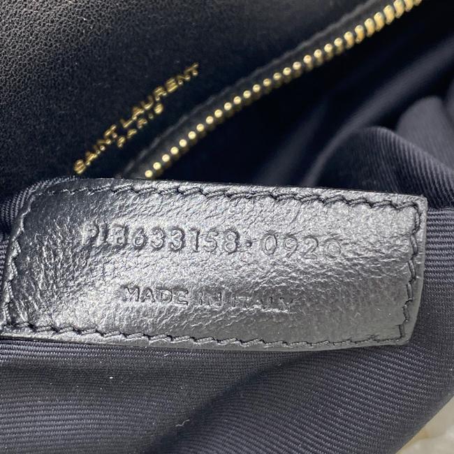 Saint Laurent Niki Medium Ysl Monogram Quilted Calf Flap Black Leather Shoulder Bag - image 12