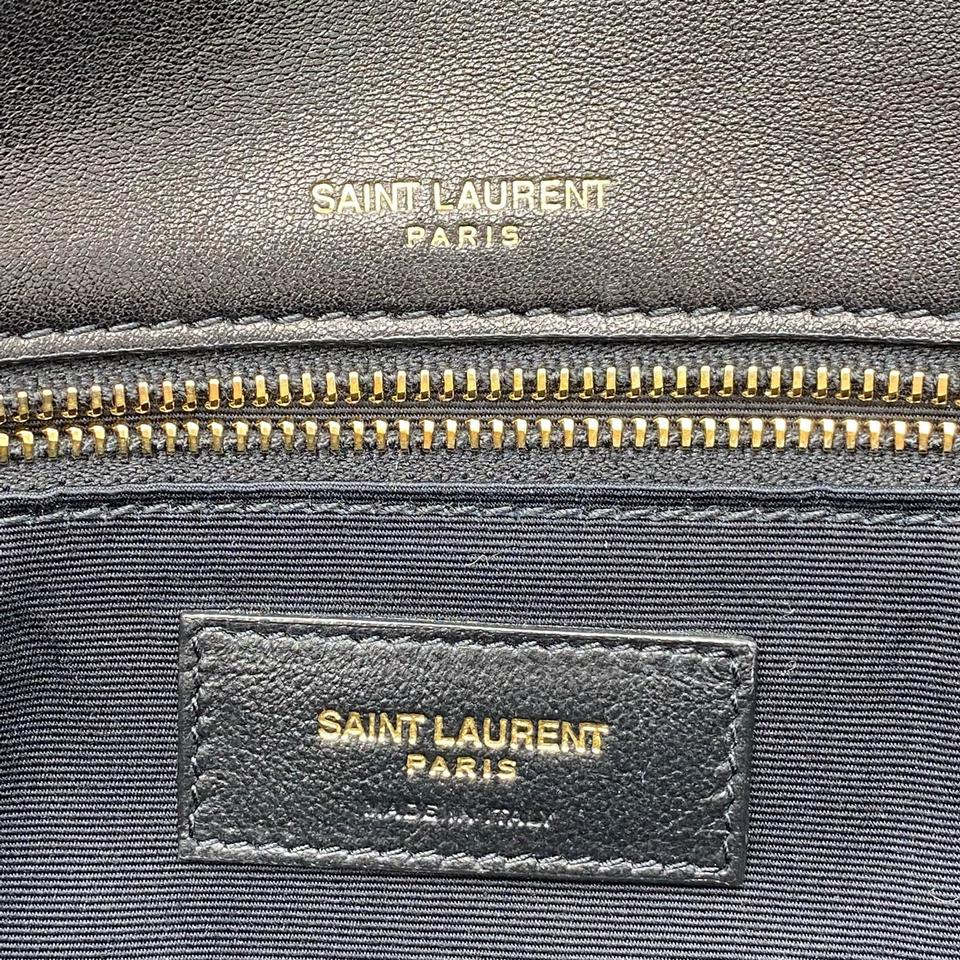Saint Laurent Niki Medium Ysl Monogram Quilted Calf Flap Black Leather Shoulder Bag - image 10