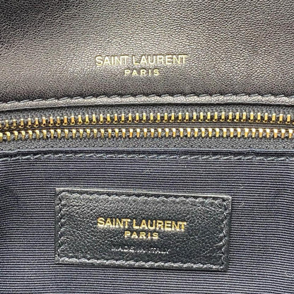 Saint Laurent Niki Medium Ysl Monogram Quilted Calf Flap Black Leather Shoulder Bag - image 10