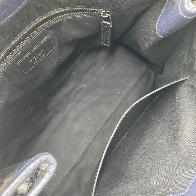 Saint Laurent Shoulder Bag Niki Medium Monogram Blue Patent Leather Tote - photo 10