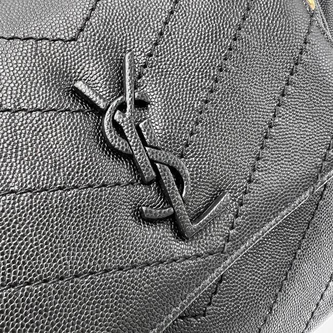 Saint Laurent Nolita Gold Hardware Small Vintage Black Leather Shoulder Bag - photo 12