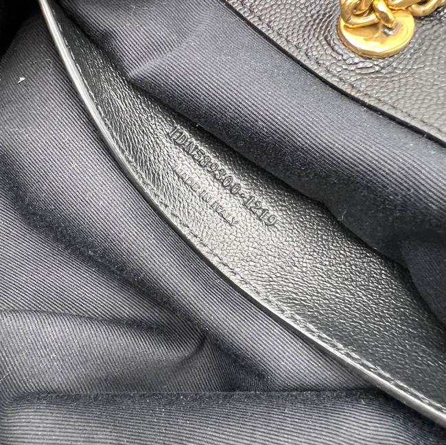Saint Laurent Nolita Gold Hardware Small Vintage Black Leather Shoulder Bag - photo 10