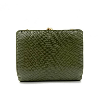 Saint Laurent Rider Military Shiny Chain Monogram Green Calfskin Leather Cross Body Bag - photo 6
