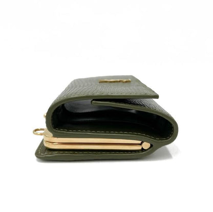 Saint Laurent Rider Military Shiny Chain Monogram Green Calfskin Leather Cross Body Bag - photo 7