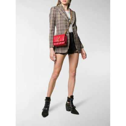 Saint Laurent Vicky Women's Small Quilted Red Leather Shoulder Bag - image 2