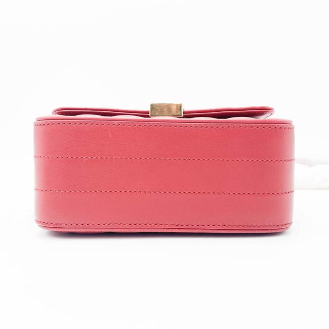 Saint Laurent Vicky Women's Small Quilted Red Leather Shoulder Bag - image 8