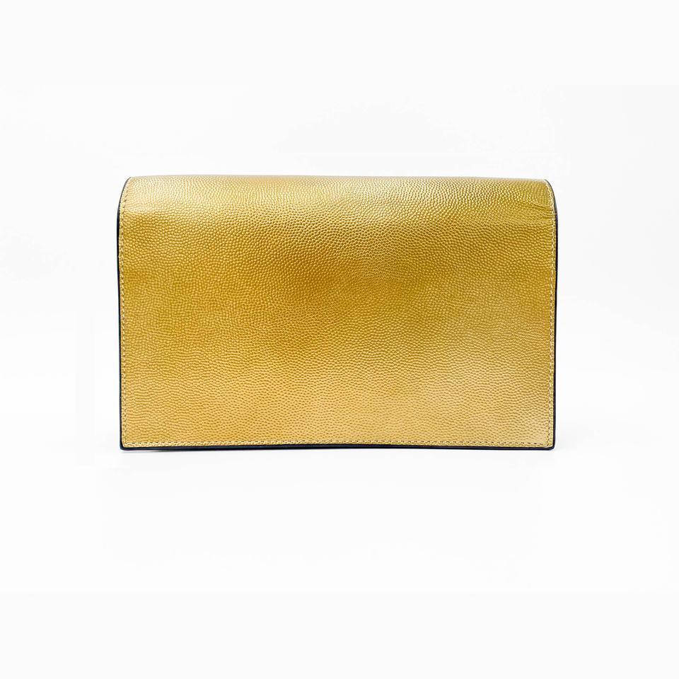 Saint Laurent Wallet on Chain Monogram Kate Ysl Monogram Metallic Tassel Gold Leather Cross Body Bag - image 6