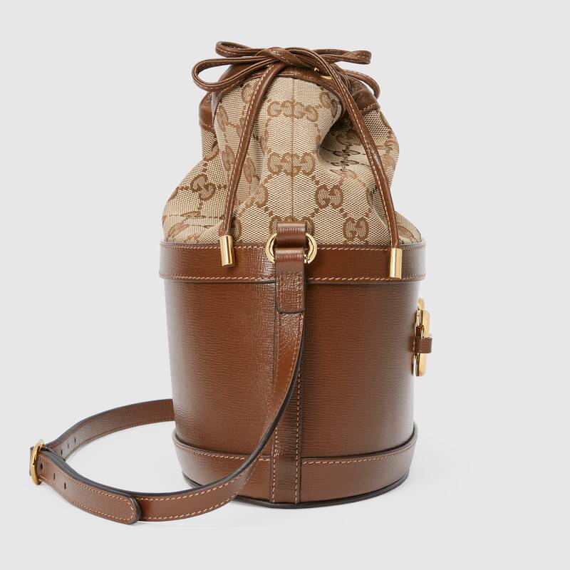 Gucci Horsebit 1955 bucket bag Brown leather - photo 4