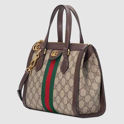 Ophidia small GG tote bag Brown leather - image 2