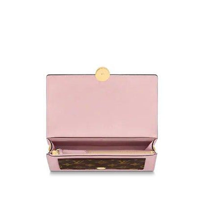 Louis Vuitton FLORE CHAIN WALLET Rose Ballerine Pink - image 5