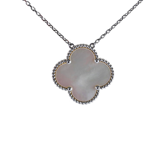 Van Cleef and Arpels Magic Alhambra Pendant 18k White Gold Mother of Pearl - photo 1