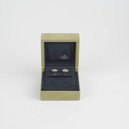 Van Cleef & Arpels Lotus Diamond Earrings White Gold - photo 2