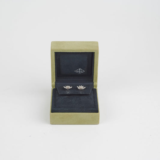 Van Cleef & Arpels Lotus Diamond Earrings White Gold - photo 2