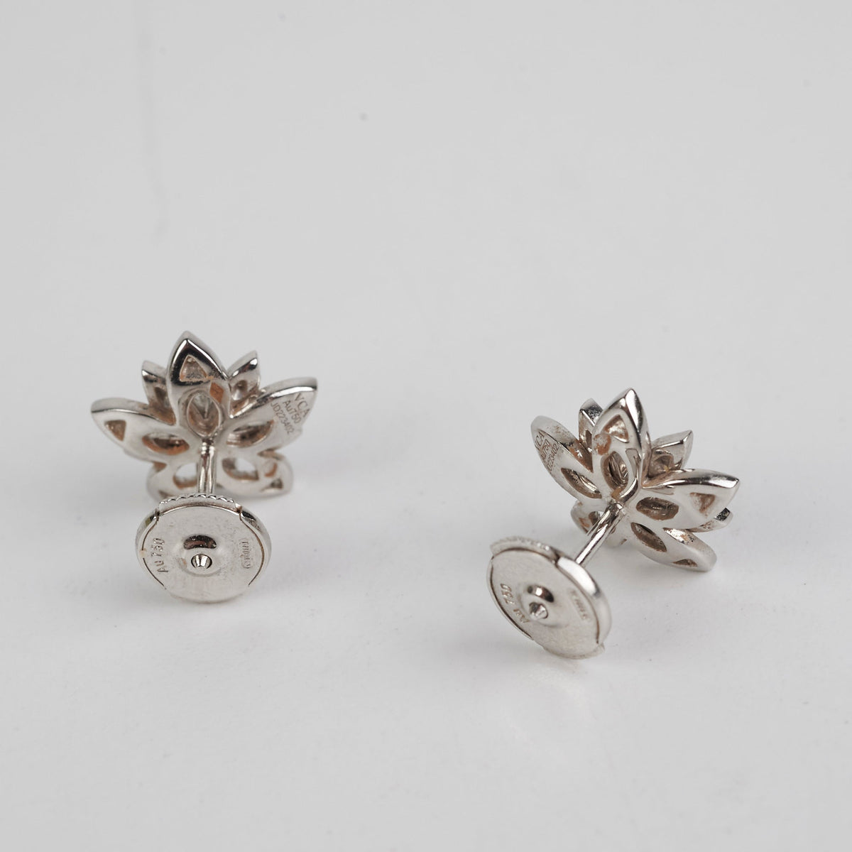 Van Cleef & Arpels Lotus Diamond Earrings White Gold - photo 5