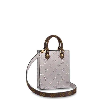 Louis Vuitton PETIT SAC PLAT Bag Rose Ballerine Grey - image 2