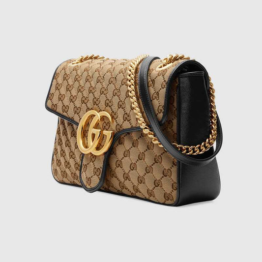 GG Marmont medium shoulder bag Black leather - image 2