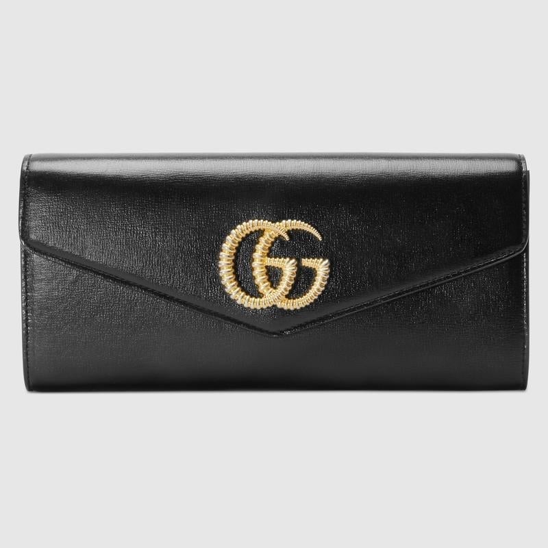 Broadway leather clutch with Double G Black leather - image 1