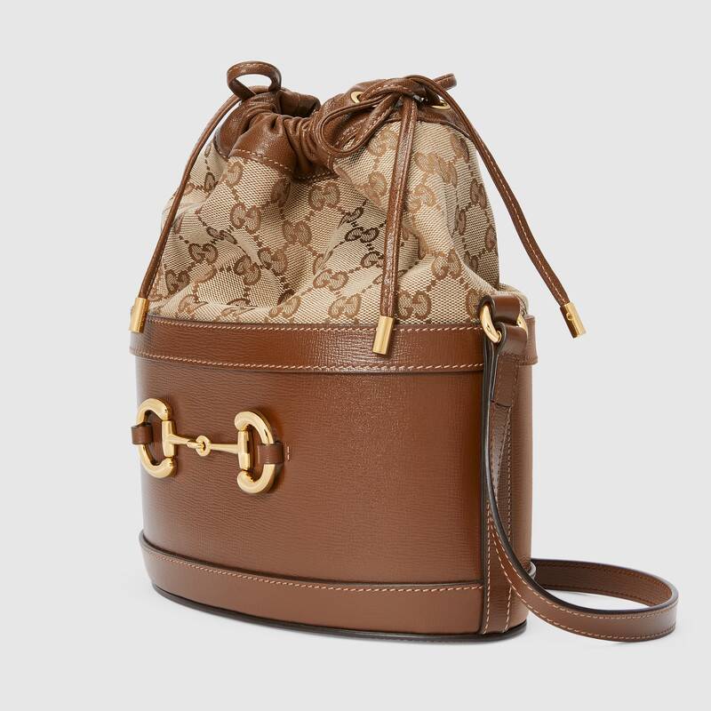 Gucci Horsebit 1955 bucket bag Brown leather - photo 2