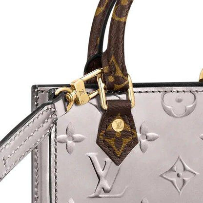 Louis Vuitton PETIT SAC PLAT Bag Rose Ballerine Grey - image 5