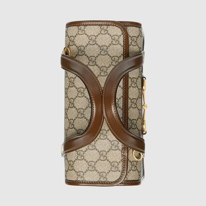 Gucci Horsebit 1955 mini top handle bag Brown leather - photo 5